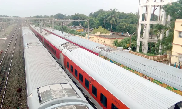 Allenatori Passeggeri Lhb Delle Ferrovie Indiane Convertiti Reparti Quarantena Isolamento — Foto Stock