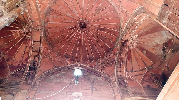 Característica Arqueológica Orchha Agra Forte Jahangir Mahal Uma Fortificação Arenito — Fotografia de Stock