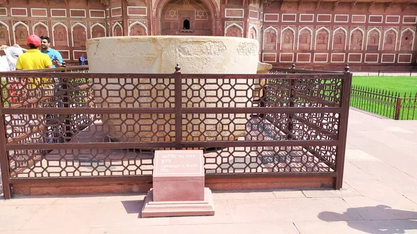 Jahangir Wanna Tab Orchha Agra Fort Jahangir Mahal Różowy Piaskowiec — Zdjęcie stockowe