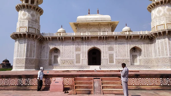 Orchha Fort Agra Φρούριο Jahangir Mahal Ένα Ροζ Αμμόλιθο Οχύρωση — Φωτογραφία Αρχείου