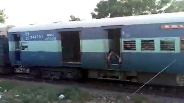 High Speed Super Fast Patna Hatia Express Intercity Trains Express — Stock Video