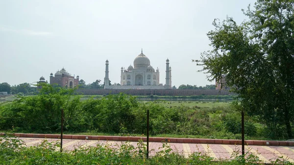 Taj Mahal Zeven Wereldwonderen Een Ander Uitzicht Taj Maha Van — Stockfoto