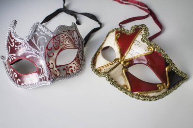 Güzel renkli Venedik Maske