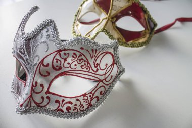 Güzel renkli Venedik Maske