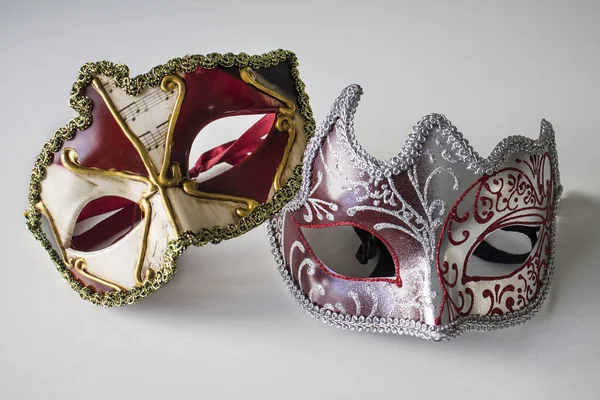 Hermosas Máscaras Venecianas Colores — Foto de Stock