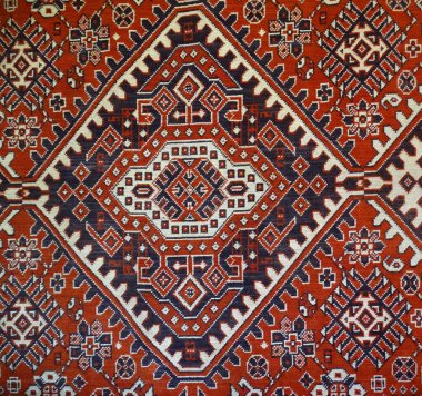 Rus folklorsuz desenli süsler. Etnik doku tasarımı. Geleneksel halı tasarımı. Rustik halı süslemeleri