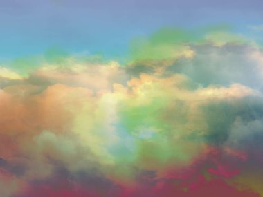 Yaratıcı göksel bulut arka plan. Vintage grunge duvar kağıdı tasarım alanı olan.