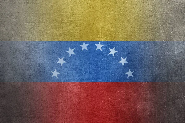 Venezuela Flagge Auf Betongrund — Stockfoto