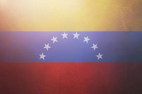 Venezuela Flagge Auf Betonwand Grunge Hintergrund — Stockfoto