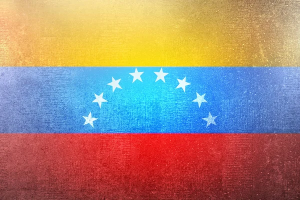 Venezuela Flagge Auf Betongrund — Stockfoto
