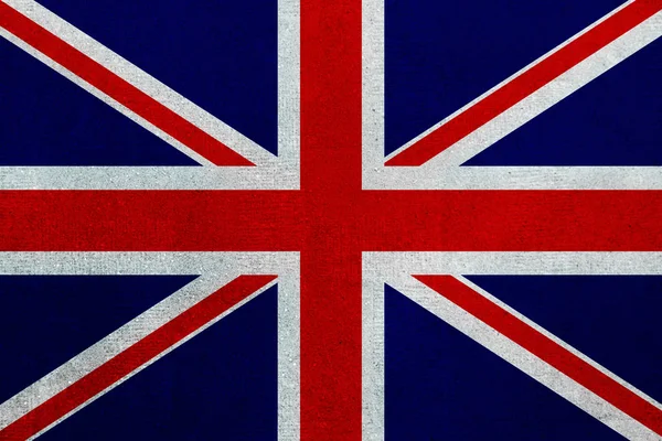 Britische Flagge Betonwand Grunge Hintergrund — Stockfoto