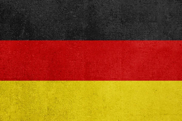 Duitse Vlag Betonnen Muur — Stockfoto