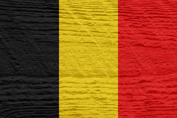 Belgium Flag Wooden Texture — Stock Photo, Image