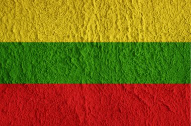 Litvanya bayrağı beton yüzeyi. Kurulum ve tasarım için yaratıcı duvar kağıdı.