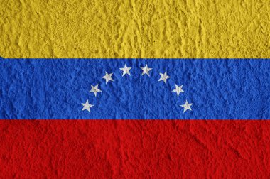 Venezuela bayrak beton yüzeyi. Kurulum ve tasarım için yaratıcı duvar kağıdı.