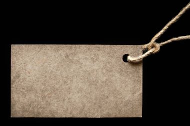 Siyah zemin, ürün r iliştirilmiş etiketi boş etiket