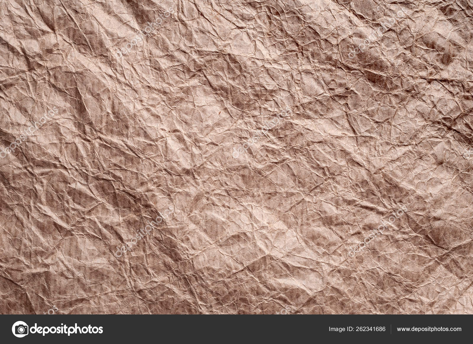 crumpled kraft paper