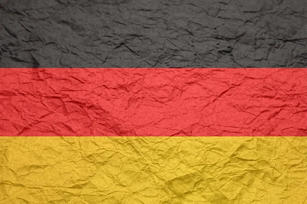 Tyskland sjunker på gamla skrynkliga hantverk papper. — Stockfoto