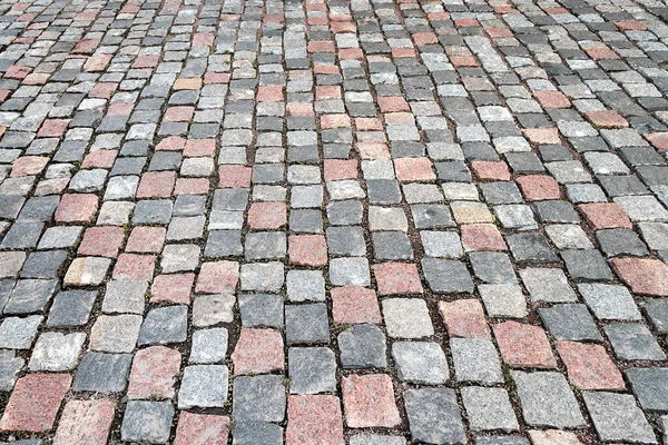 Útburkoló Kövek Elvont Háttere Utcai Burkolat Cobblestone Járda Kreativitás Design — Stock Fotó