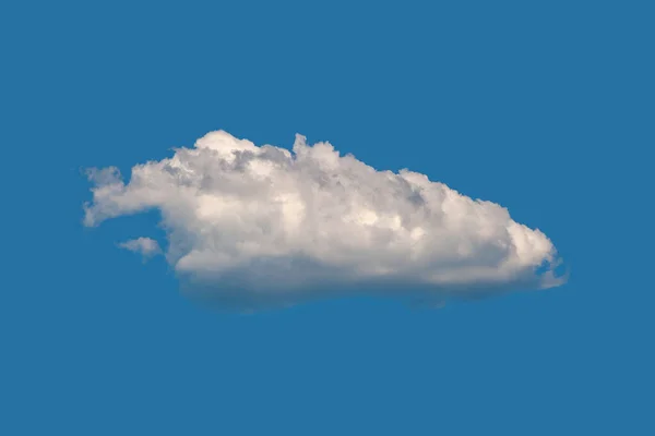 Ένα Χνουδωτό Σύννεφο Σύννεφο Στον Γαλάζιο Ουρανό Φυσικό Φόντο Του — Φωτογραφία Αρχείου