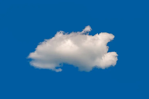 Una Nube Blanca Nube Cielo Azul Fondo Del Cielo Natural — Foto de Stock