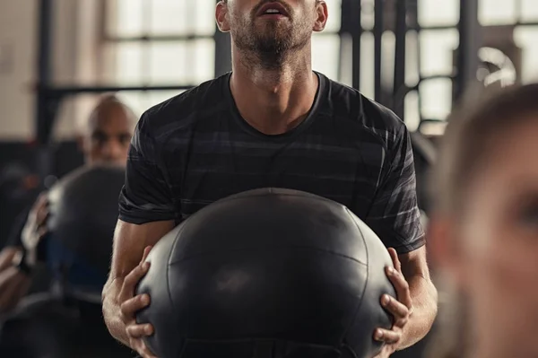 Functional fitness workout at gym — Stock Photo, Image