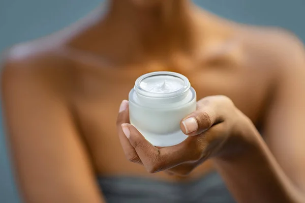 Beauty moisturizer for face treatment closeup — Stock Photo, Image