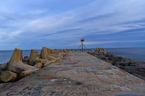 Pontile Roccioso Manasquan — Foto Stock