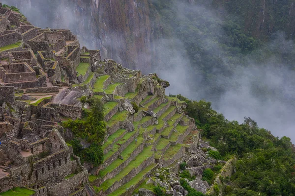 Terrazas agrícolas de Machu Picchu . — Foto de Stock