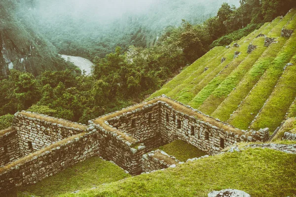 Una vista de fondo de pantalla de Machu Picchu . — Foto de Stock