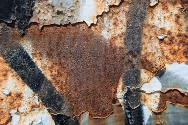 Evet metal doku yapıştırılmış kağıt yırtık eski ile.