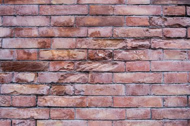 Eski yıpranmış tuğla duvar arka plan.