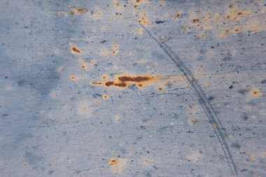 Paslı metal duvar detay.