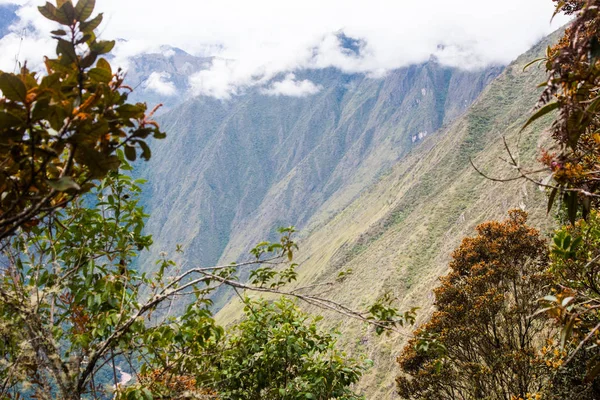 Cordilheira dos Andes vista da natureza selvagem . — Fotografia de Stock