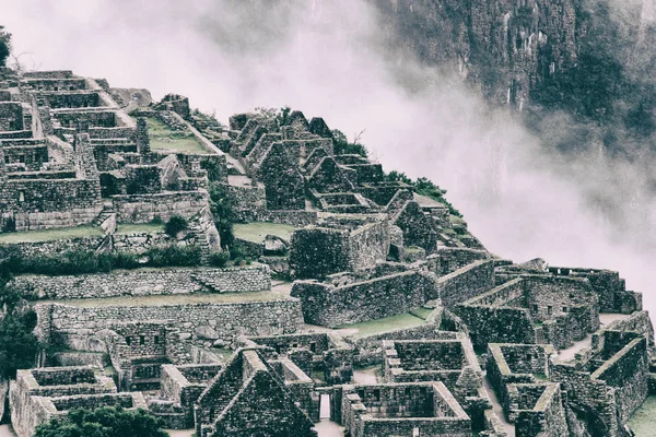 马丘比丘石头失落的城市。秘鲁。南美。没有人. — 图库照片