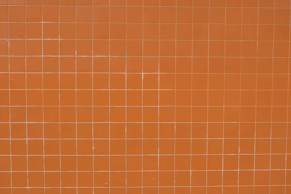 Façade murale carrelage orange . — Photo