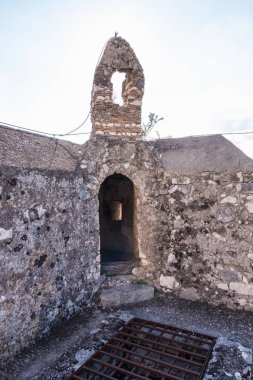 Bir kale Ortaçağ güvenlik kabin.