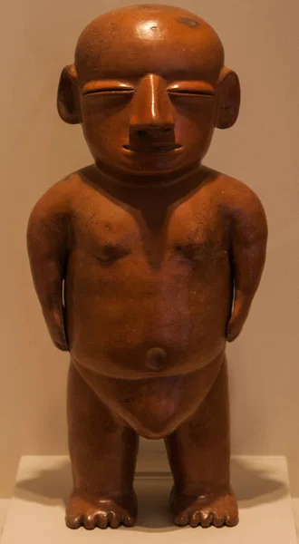 Antica Statua Terracotta Inca Nessuna Gente — Foto Stock