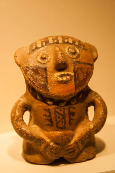 Estátua Terracota Inca Antiga Não Pessoas — Fotografia de Stock