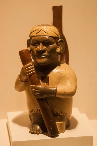 Antigua Estatua Terracota Inca Hay Gente — Foto de Stock