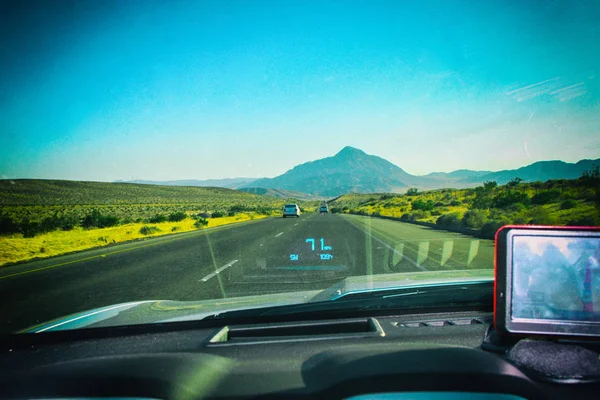 Fundo Belo Papel Parede Uma Vista Para Estrada Com Uma — Fotografia de Stock