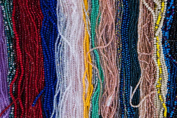 Display of beads necklaces. — Stock Photo, Image