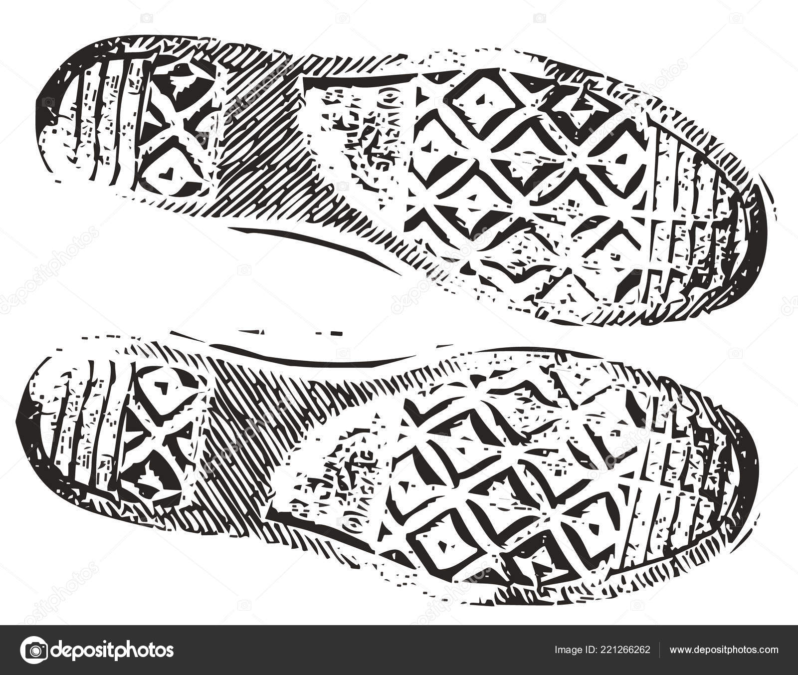 Jp Vector Zapatilla Deporte © Sucio lihina — Grunge Stock Huella De 13KcFTlJ
