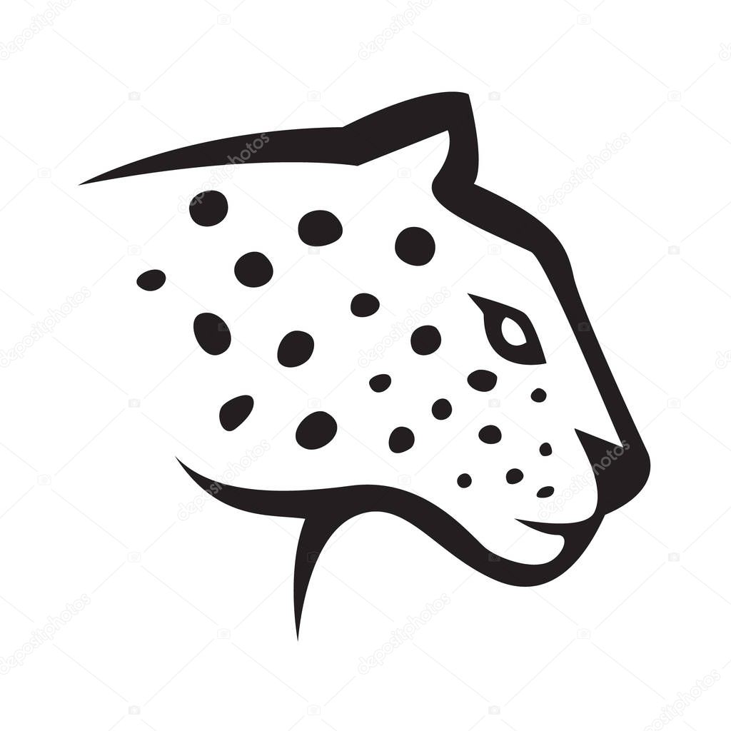 Stylized and minimalist logo illustration of a Jaguars head