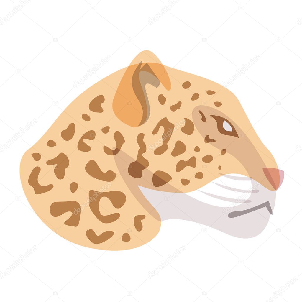 Stylized illustration of a Jaguars head with minimalist watercolor effect