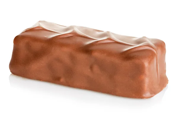 Barrita Chocolate Primer Plano Aislado Sobre Fondo Blanco —  Fotos de Stock