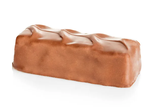 Choklad Bar Närbild Isolerad Vit Bakgrund — Stockfoto