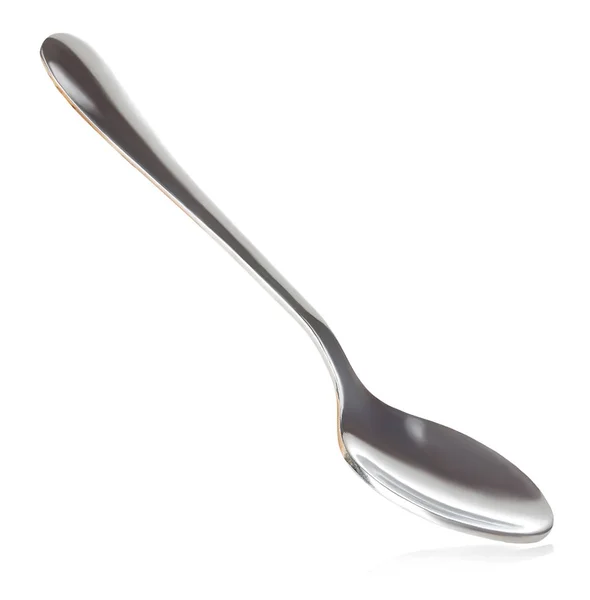 Spoon Close Isolated White Background — Stock Photo, Image