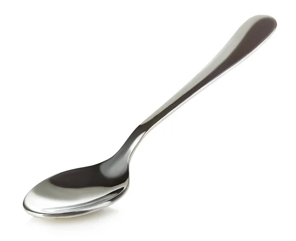 Spoon Close Isolated White Background — Stock Photo, Image