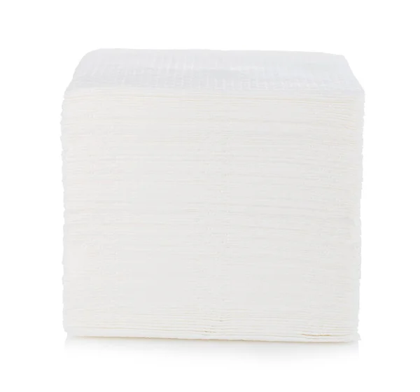 白い背景に分離されたナプキン クローズ アップ — ストック写真